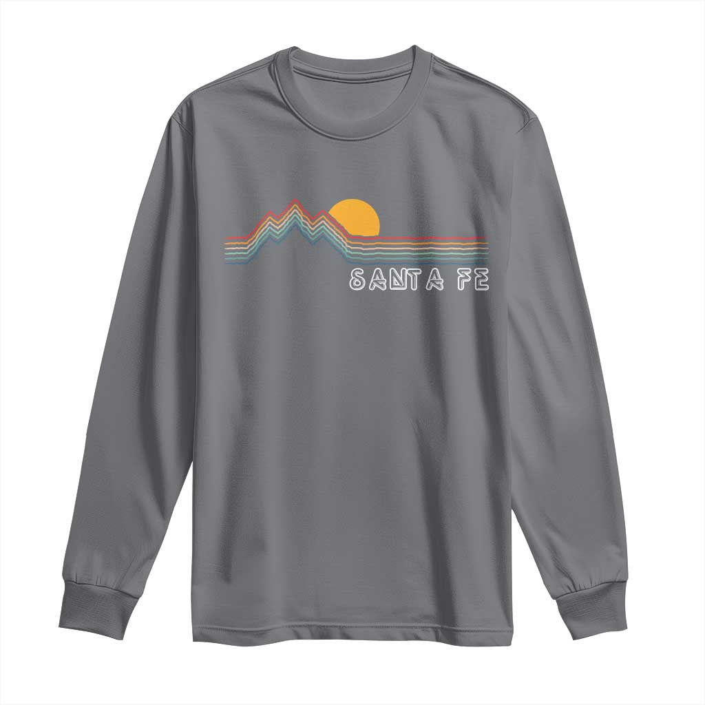 Retro Santa Fe New Mexico Long Sleeve Shirt TS14 Charcoal Print Your Wear