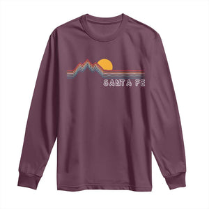 Retro Santa Fe New Mexico Long Sleeve Shirt TS14 Maroon Print Your Wear