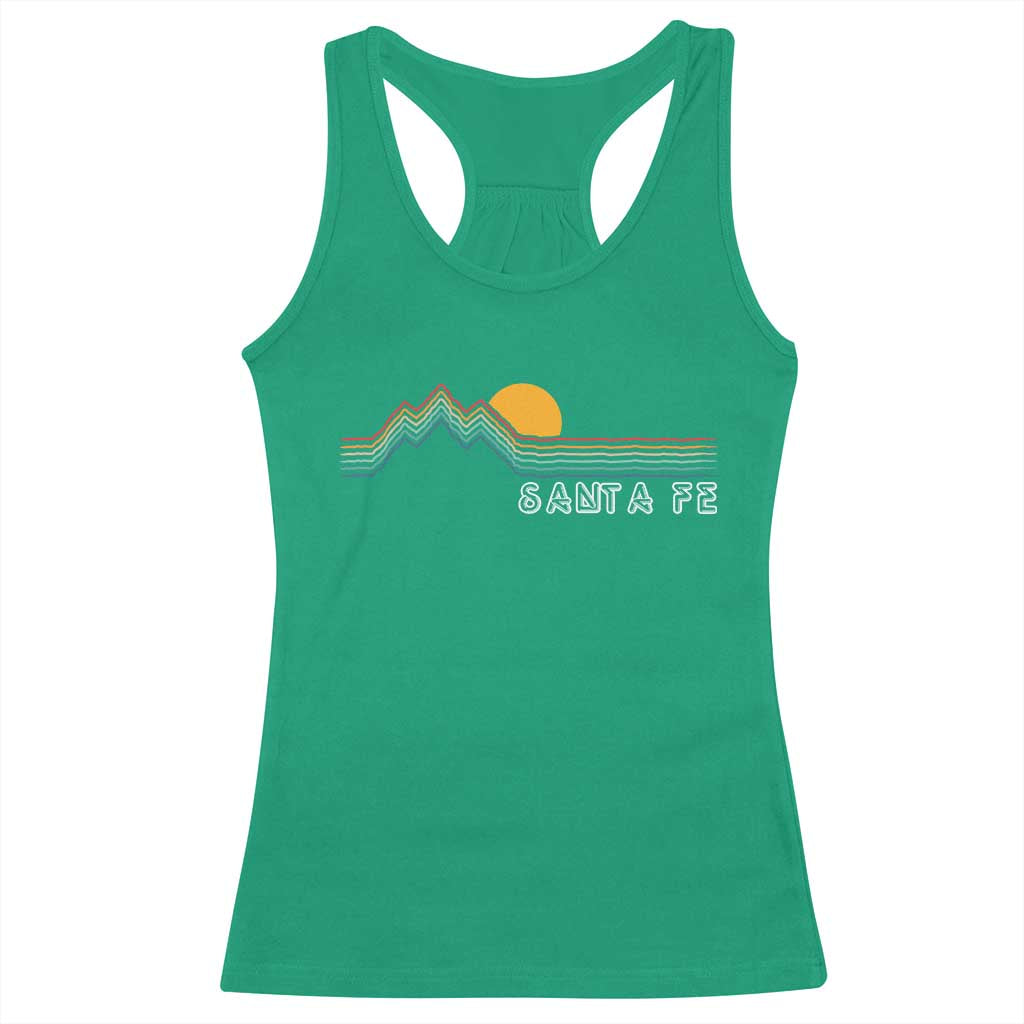 Retro Santa Fe New Mexico Racerback Tank Top TS14 Irish Green Print Your Wear