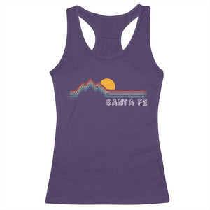 Retro Santa Fe New Mexico Racerback Tank Top TS14 Purple Print Your Wear
