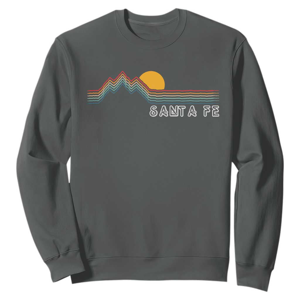 Retro Santa Fe New Mexico Sweatshirt TS14 Dark Heather Print Your Wear