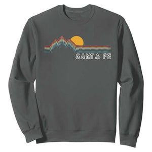 Retro Santa Fe New Mexico Sweatshirt TS14 Dark Heather Print Your Wear