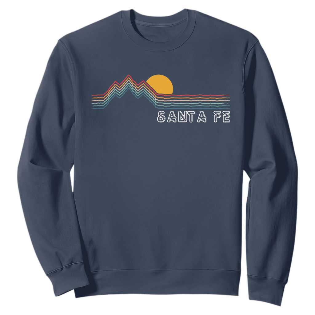 Retro Santa Fe New Mexico Sweatshirt TS14 Navy Print Your Wear
