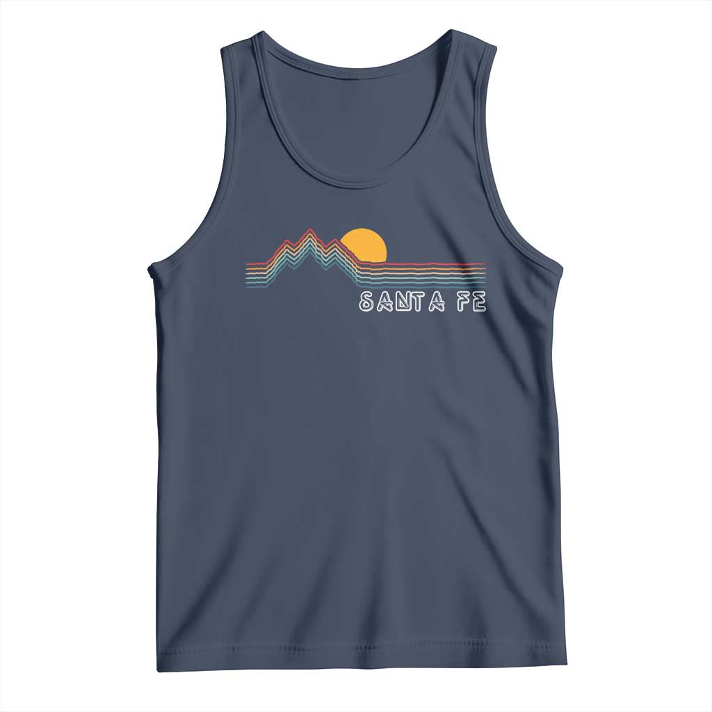 Retro Santa Fe New Mexico Tank Top TS14 Navy Print Your Wear