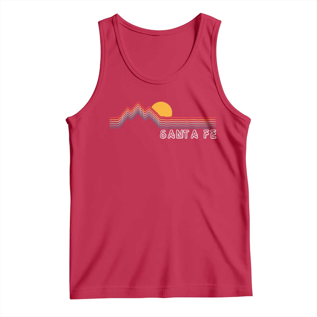 Retro Santa Fe New Mexico Tank Top TS14 Red Print Your Wear