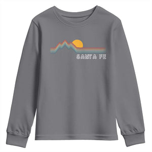 Retro Santa Fe New Mexico Youth Sweatshirt TS14 Charcoal Print Your Wear