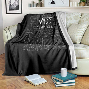 30th Birthday Math Throw Blanket Square Root of 900 Funny Math Nerd 30 Year Old Gift TS14 Print Your Wear