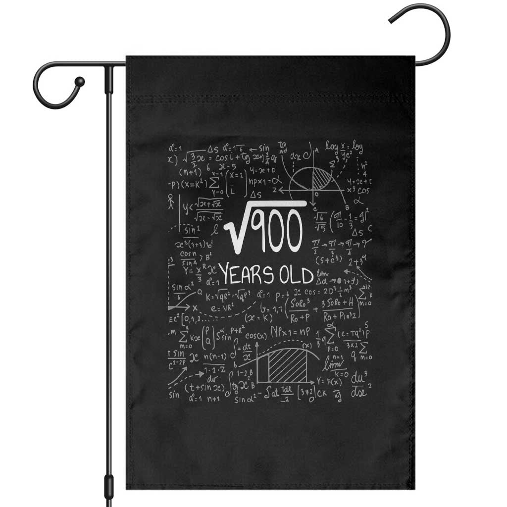 30th Birthday Math Garden Flag Square Root of 900 Funny Math Nerd 30 Year Old Gift TS14 Black Print Your Wear
