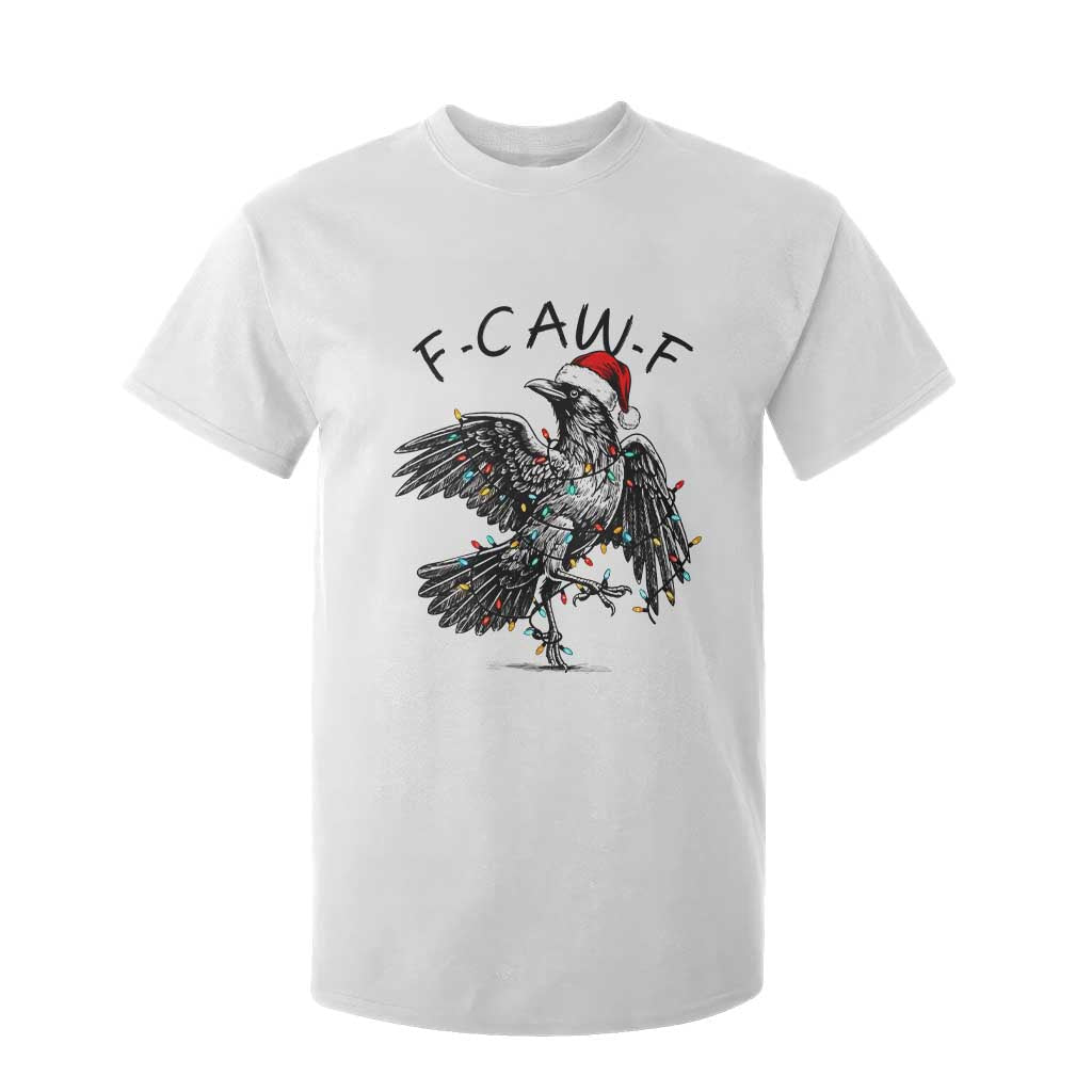 Christmas F Caw F T Shirt For Kid Funny Black Crow Meme TS14 White Print Your Wear