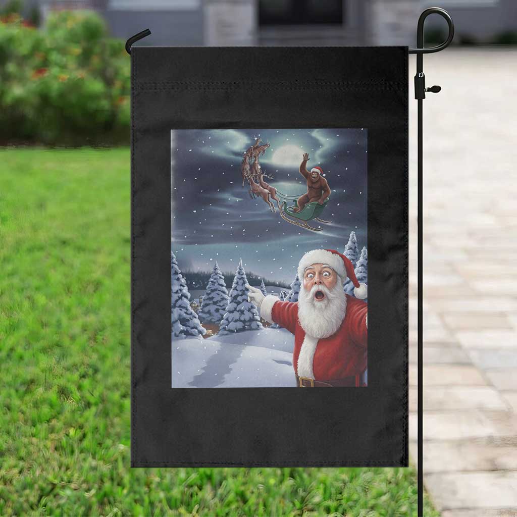 Funny Santa With Bigfoot Selfie Christmas Garden Flag TS14 Print Your Wear