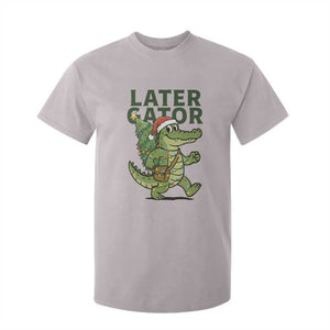 Funny Alligator Christmas T Shirt For Kid Lator Gator TS14 Ice Gray Print Your Wear