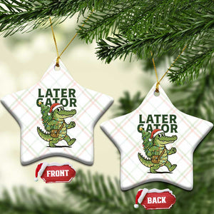Funny Alligator Christmas Ceramic Ornament Lator Gator TS14 Print Your Wear