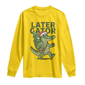 Funny Alligator Christmas Long Sleeve Shirt Lator Gator TS14 Daisy Print Your Wear