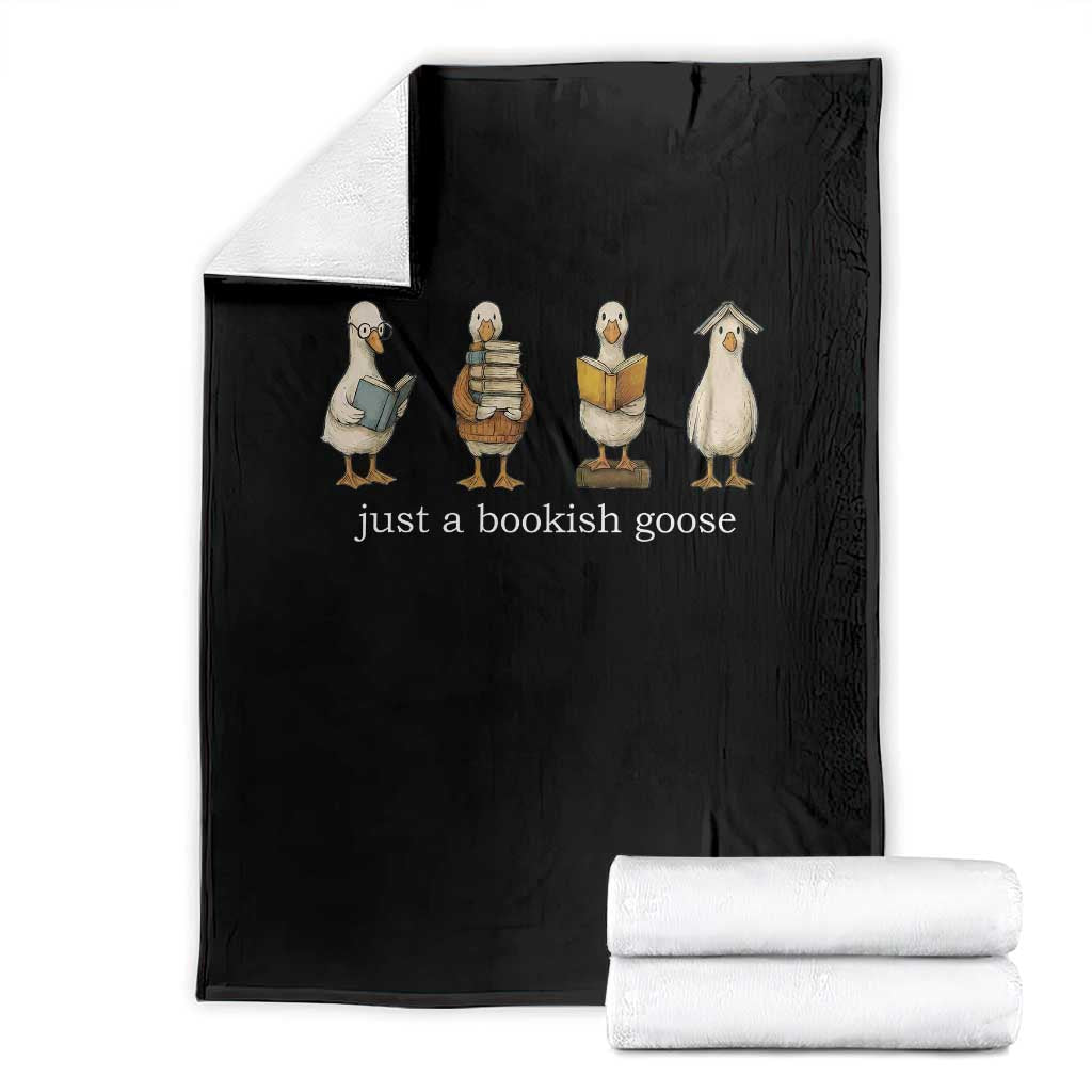 Silly Goose Book Club Throw Blanket Funny Bookish Book Lover TS14 Black Print Your Wear