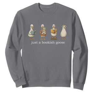 Silly Goose Book Club Sweatshirt Funny Bookish Book Lover TS14 Charcoal Print Your Wear