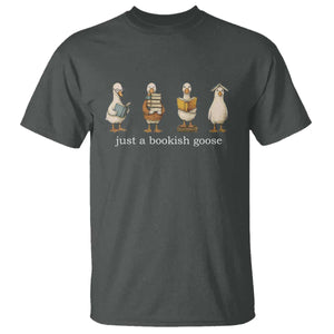 Silly Goose Book Club T Shirt Funny Bookish Book Lover TS14 Dark Heather Print Your Wear