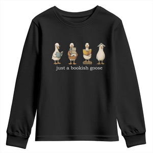 Silly Goose Book Club Youth Sweatshirt Funny Bookish Book Lover TS14 Black Print Your Wear