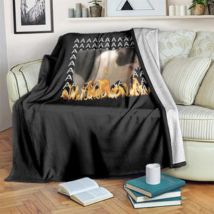 Screaming Cat Meme Throw Blanket Funny Internet Gen Z Cat Lover TS14 Print Your Wear