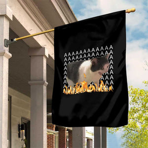 Screaming Cat Meme Garden Flag Funny Internet Gen Z Cat Lover TS14 Print Your Wear