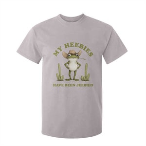 Funny Cowboy Frog Meme T Shirt For Kid My Heebies Have Been Jeebied TS14 Ice Gray Print Your Wear