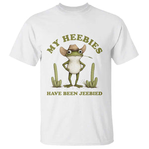 Funny Cowboy Frog Meme T Shirt My Heebies Have Been Jeebied TS14 White Print Your Wear