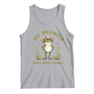 Funny Cowboy Frog Meme Tank Top My Heebies Have Been Jeebied TS14 Athletic Heather Print Your Wear