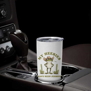 Funny Cowboy Frog Meme Tumbler Cup My Heebies Have Been Jeebied TS14 Print Your Wear