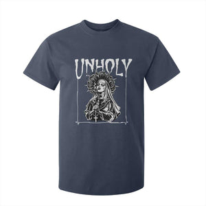 Unholy Nun T Shirt For Kid Funny Horror Unholy Nun Satan Baphomet Gothic TS14 Navy Print Your Wear