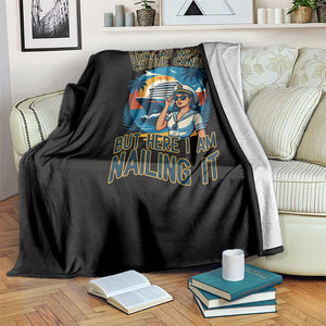 Funny Cruise Throw Blanket It Is Not Easy Being My Wife's Cruise Candy TS14 Print Your Wear
