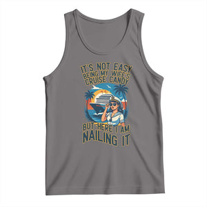 Funny Cruise Tank Top It Is Not Easy Being My Wife's Cruise Candy TS14 Deep Heather Print Your Wear