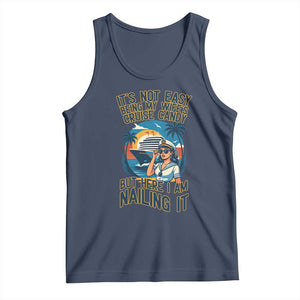 Funny Cruise Tank Top It Is Not Easy Being My Wife's Cruise Candy TS14 Navy Print Your Wear