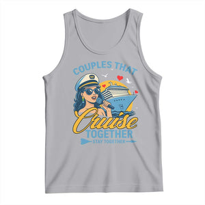 Couples That Cruise Together Stay Together Tank Top Funny Cruising Couples TS14 Athletic Heather Print Your Wear