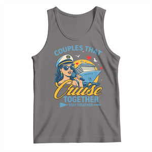 Couples That Cruise Together Stay Together Tank Top Funny Cruising Couples TS14 Deep Heather Print Your Wear