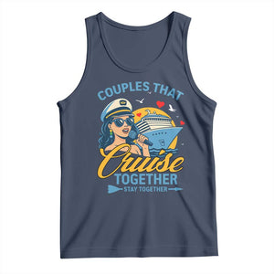 Couples That Cruise Together Stay Together Tank Top Funny Cruising Couples TS14 Navy Print Your Wear