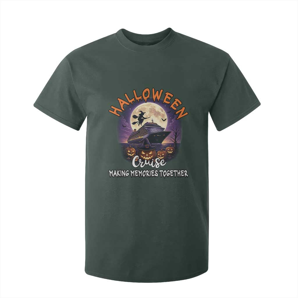 Funny Cruise Halloween T Shirt For Kid Making Memories Together TS14 Dark Forest Green Print Your Wear