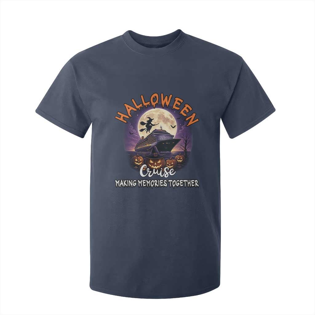 Funny Cruise Halloween T Shirt For Kid Making Memories Together TS14 Navy Print Your Wear