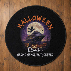 Funny Cruise Halloween Round Rug Making Memories Together