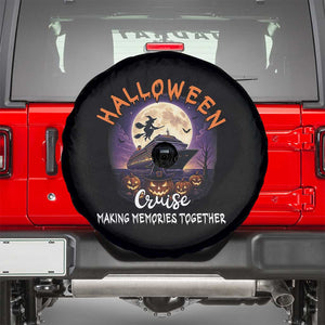 Funny Cruise Halloween Spare Tire Cover Making Memories Together TS14 Black Print Your Wear