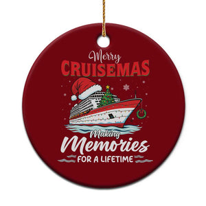 Christmas Cruise Ceramic Ornament Merry Cruisemas Making Memories For A Life Time TS14 1pc Red Print Your Wear