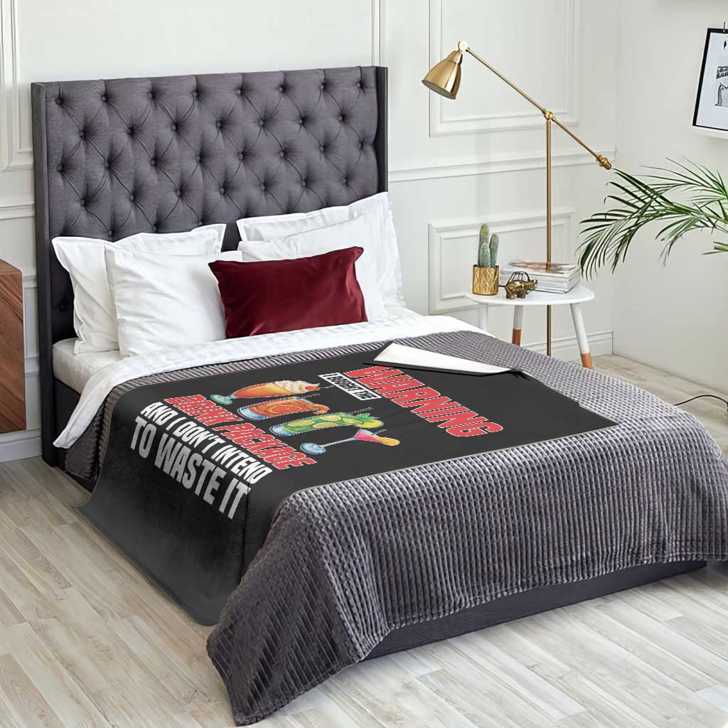 Funny Cruise Ship Throw Blanket Warning I Bought The Drink Package TS14 Print Your Wear