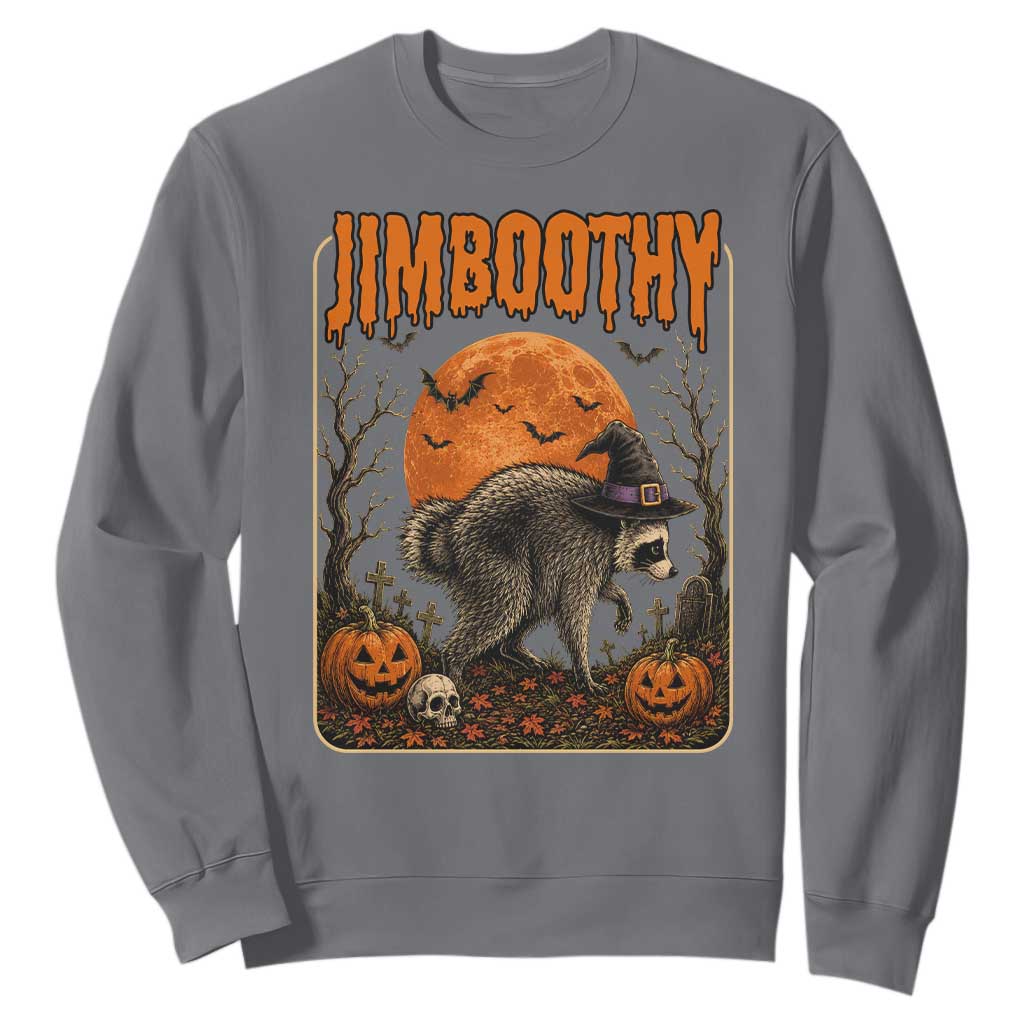 Jimothy Seattle Raccoon Halloween Sweatshirt Funny Trash Panda Meme Gift TS14 Charcoal Print Your Wear