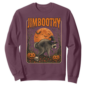 Jimothy Seattle Raccoon Halloween Sweatshirt Funny Trash Panda Meme Gift TS14 Maroon Print Your Wear