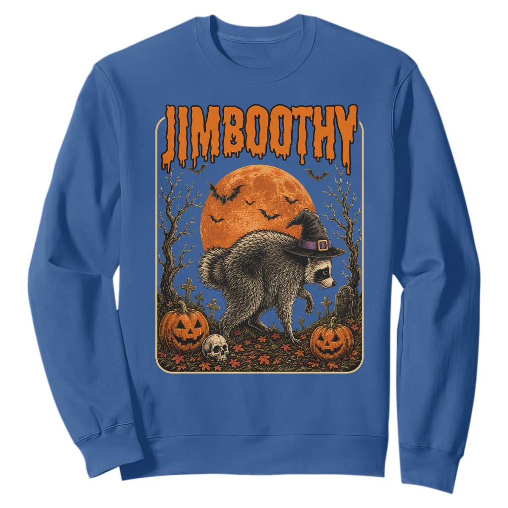 Jimothy Seattle Raccoon Halloween Sweatshirt Funny Trash Panda Meme Gift TS14 Royal Blue Print Your Wear