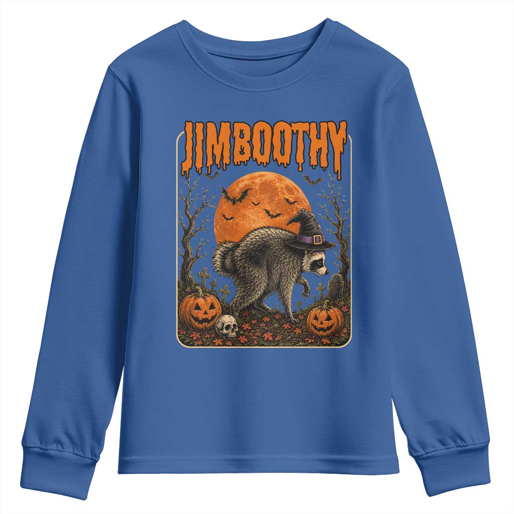 Jimothy Seattle Raccoon Halloween Youth Sweatshirt Funny Trash Panda Meme Gift TS14 Royal Blue Print Your Wear
