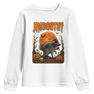 Jimothy Seattle Raccoon Halloween Youth Sweatshirt Funny Trash Panda Meme Gift TS14 White Print Your Wear