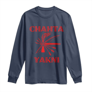 Choctaw Nation Chahta Yakni Native American Long Sleeve Shirt TS14 Navy Print Your Wear