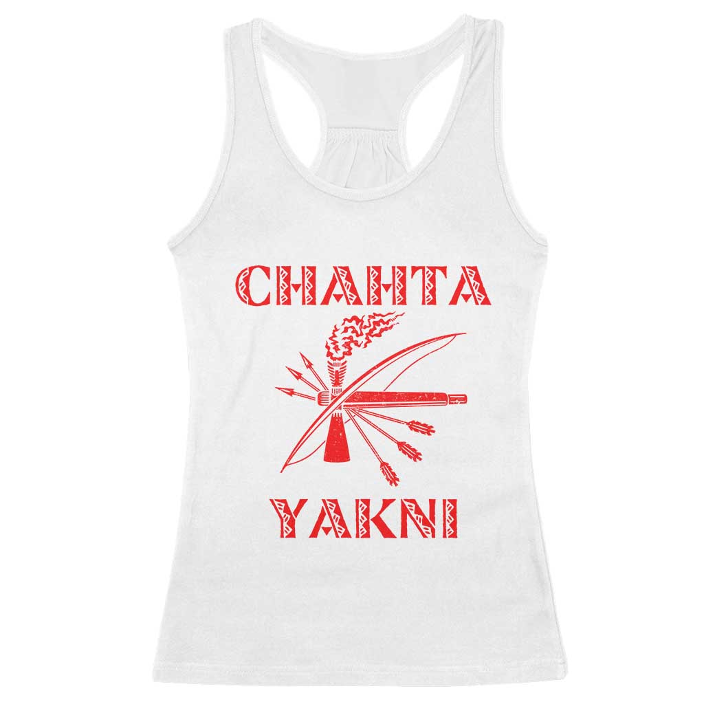 Choctaw Nation Chahta Yakni Native American Racerback Tank Top TS14 White Print Your Wear