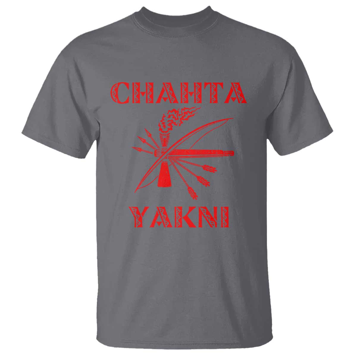 Choctaw Nation Chahta Yakni Native American T Shirt TS14 Charcoal Print Your Wear