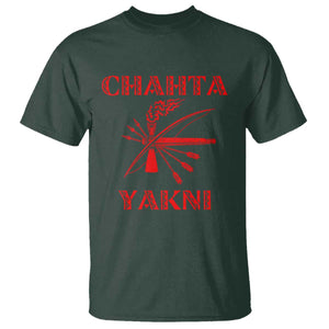 Choctaw Nation Chahta Yakni Native American T Shirt TS14 Dark Forest Green Print Your Wear