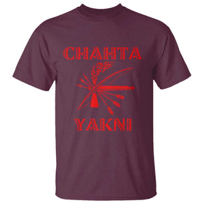 Choctaw Nation Chahta Yakni Native American T Shirt TS14 Maroon Print Your Wear
